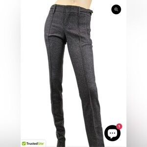 Gucci Women’s Charcoal‎ Wool Elastane Pants w/Buckle Belt Strap 44 Quiet Luxury